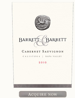 Barrett and Barrett Cabernet Sauvignon 2010